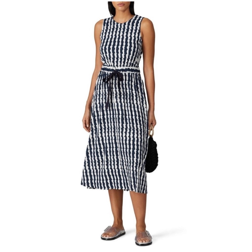 Chinti & Parker Whirl Print Twist Back Dress sz. M